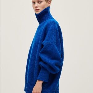 Babaa Blue Turtleneck Sweater